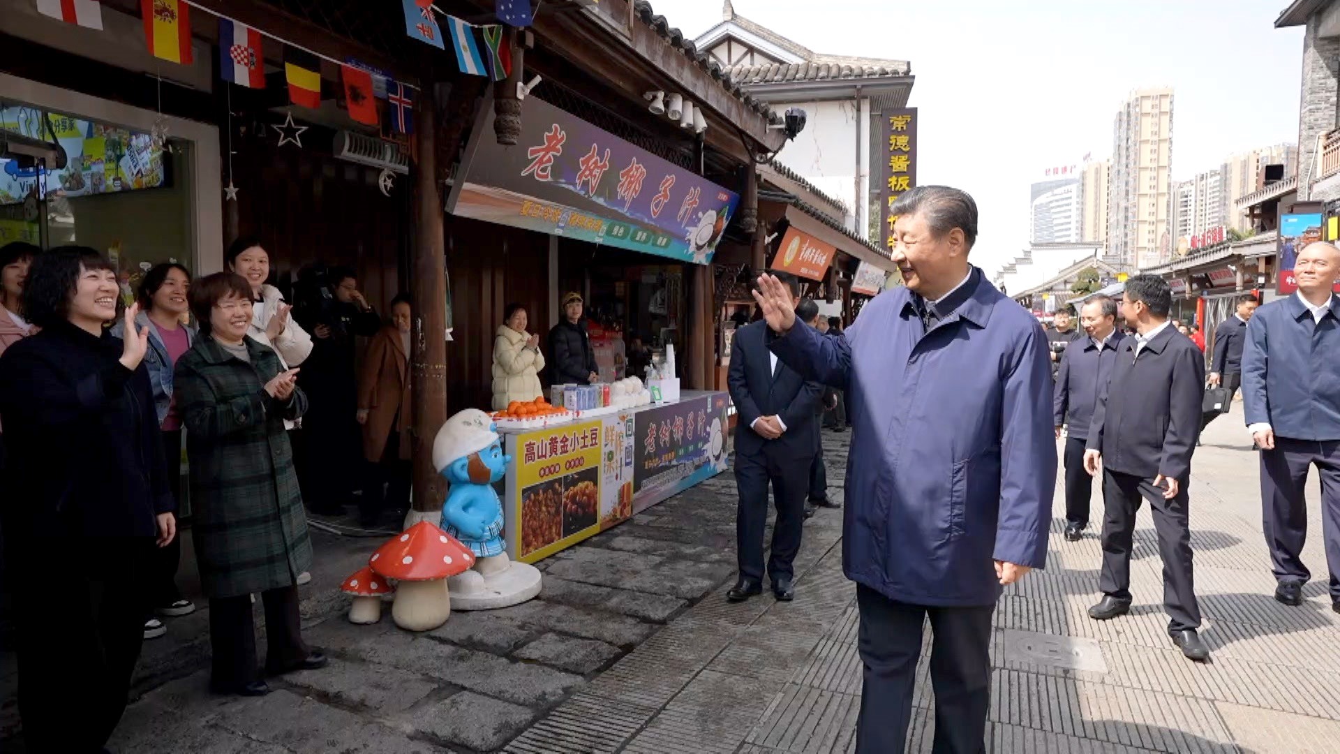 Xi Jinping inspecte Changde au Hunan